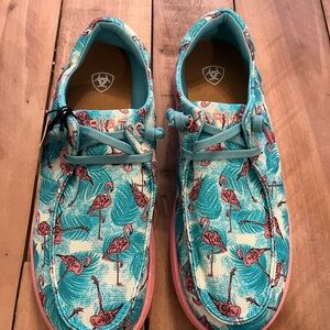 Ariat Hilo Shoes Women’s Size 7.5 Flamingo Print Lightweight Casual New